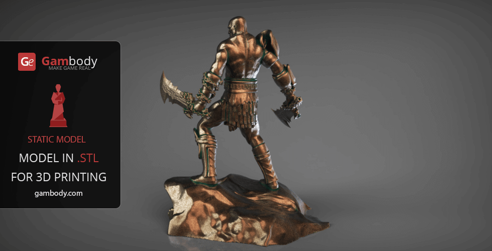 GOD OF WAR KRATOS 3D model 3D printable