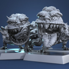 preview of Squiggly Beasts 3D Printing Miniatures | Static