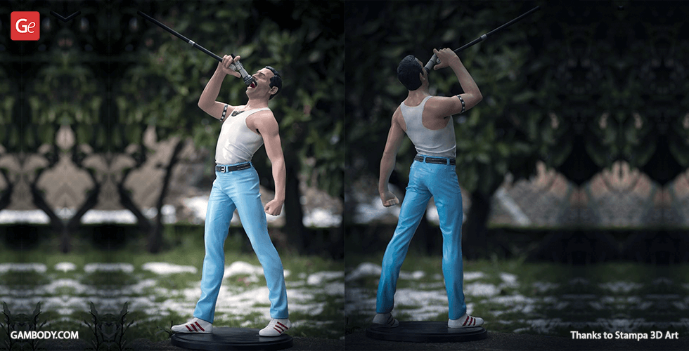 Buy Freddie Mercury 3D Printing Figurine | Assembly