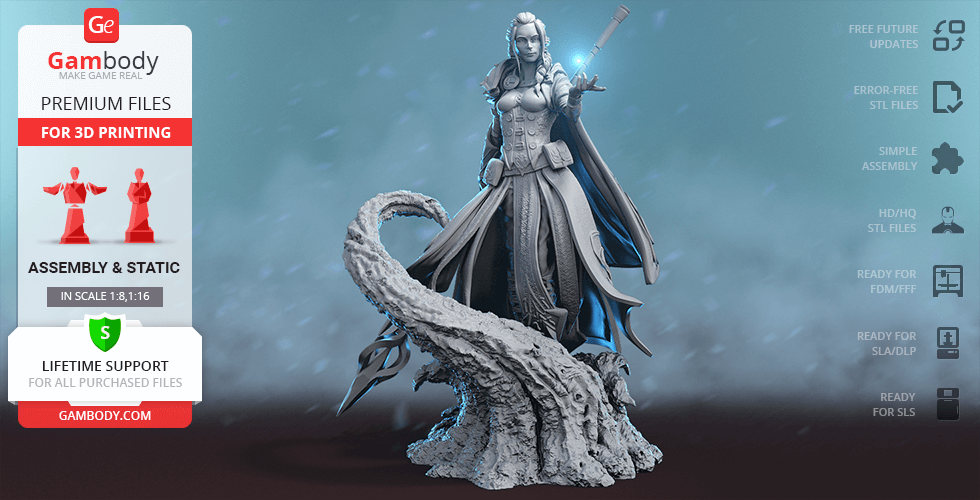 Buy Jaina 3D Printing Figurine | Assembly