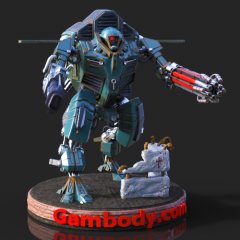 preview of War Robot 3D Printing Model | Static