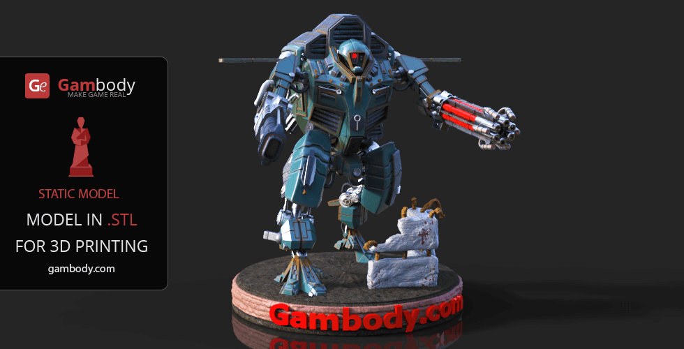 Buy War Robot 3D Printing Model | Static