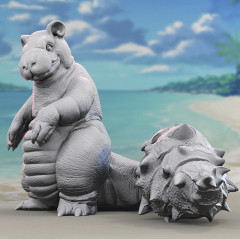 preview of Slowbro 3D Printing Figurine | Assembly
