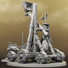 preview of Greenskins Catapult 3D Printing Miniatures | Assembly