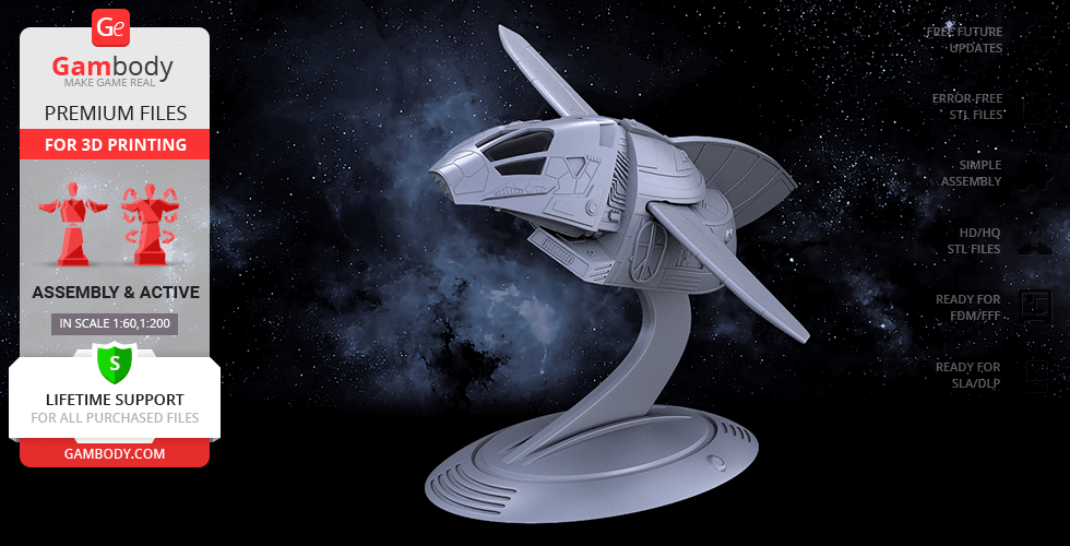 Buy Serenity Shuttle 3D Printing Model | Assembly
