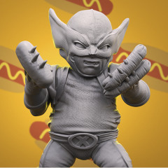 preview of Chubby Wolverine 3D Printing Figurine | Assembly