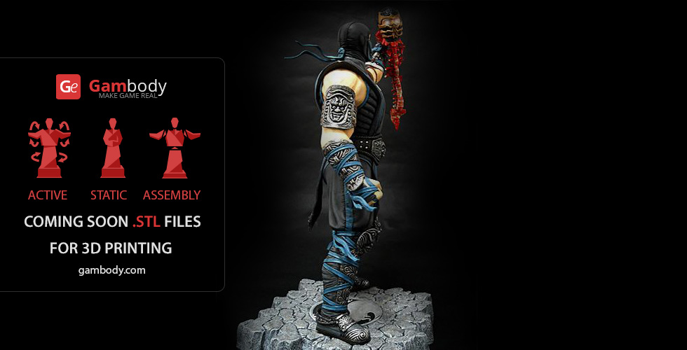 STL file Sub Zero Mortal Kombat 🕹・3D printable design to