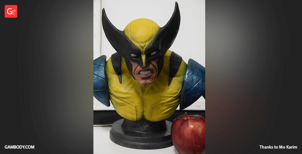 Buy Wolverine Bust 3D Printing Figurine | Assembly