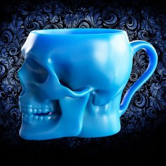 preview of Realistic Skull Mug with Handle
