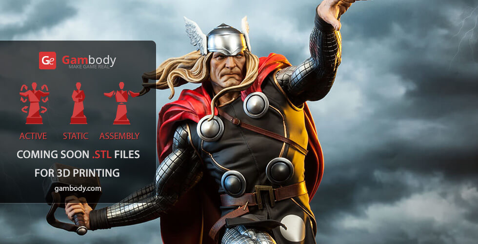 Thor God of Thunder Marvel - STL files for 3D Printing