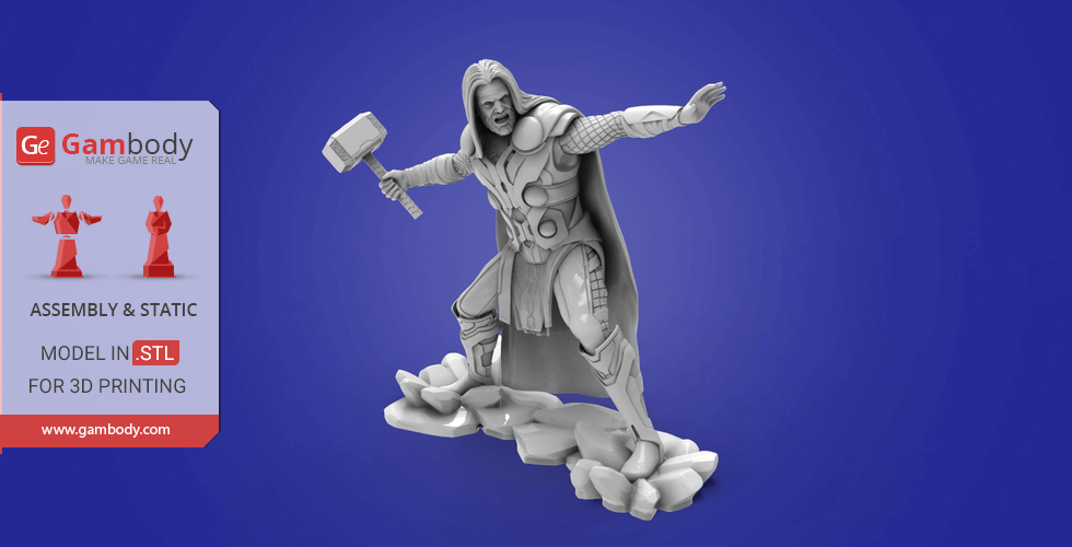 Buy Thor God of Thunder 3D Model | Assembly