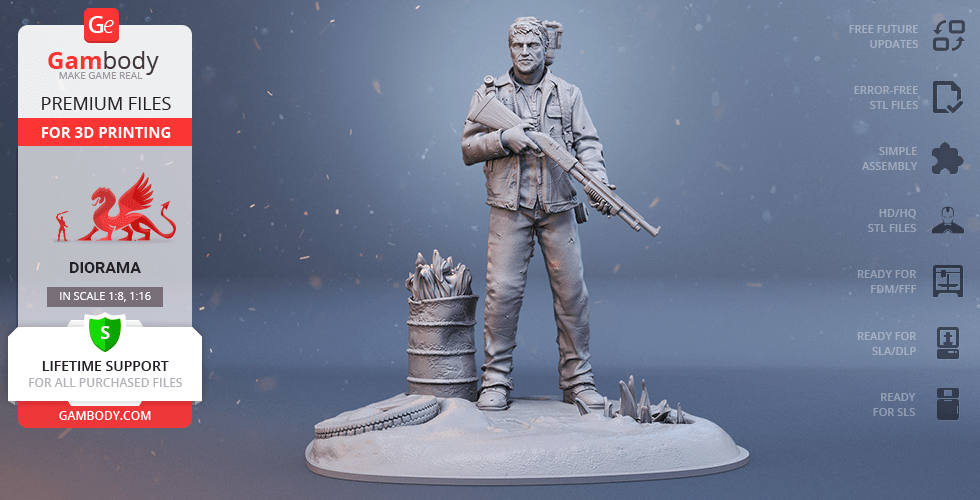 Ellie The Last of US 2 - STL 3D print files