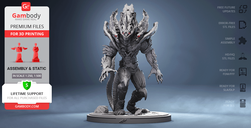 Buy Monster X 3D Printing Figurine | Assembly