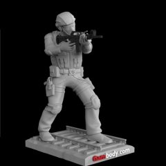 preview of Counter-Terrorist Soldier 3D Model | Static Figure