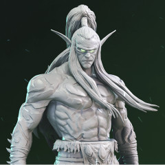 preview of Illidan The Demon Hunter 3D Printing Figurine | Assembly
