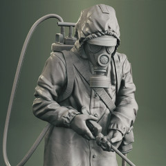 preview of Chernobyl Liquidator 3D Printing Figurine | Assembly