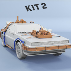 preview of DeLorean 3D Printing Model | Assembly Kit 2: Engines, Mr Fusion, Active Suspension